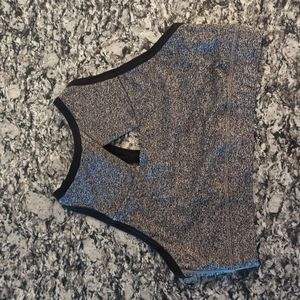 Chestee Gray / Grey High-neck Sports Bra Size 8